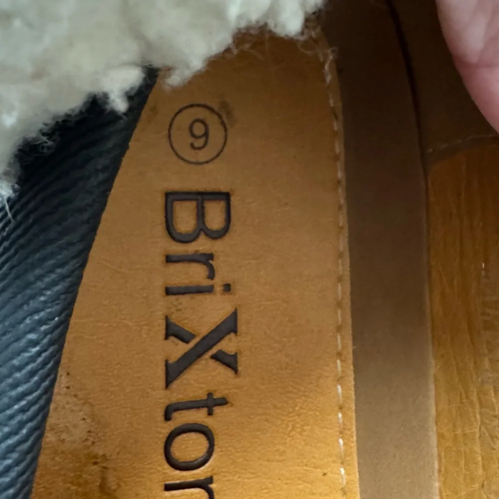 Brixton Men's Marvin Black Loafers driving moccasin size 9 see pics some wear